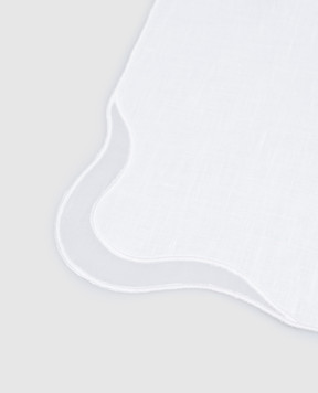 Los Encajeros Біла серветка Zurbano з льону NAPKINZURBANO