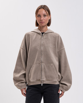 Alexander Wang Спортивная куртка цвета хаки с кристаллами UCC3262304