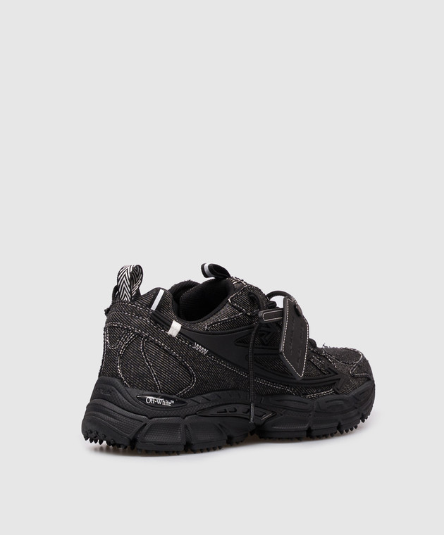 Off-White Черные кроссовки Denim Be Right Back с логотипом OWIA289Z26DEN001 изображение 3
