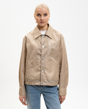 Ami Paris Бежевая куртка UJK872PA0037