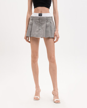 Alexander Wang Сіра спідниця-шорти з вовною 1WC3265416