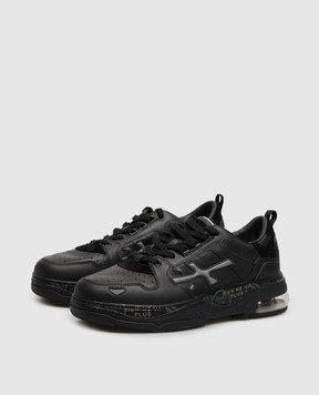 Premiata Черные кожаные кроссовки Drake DRAKE