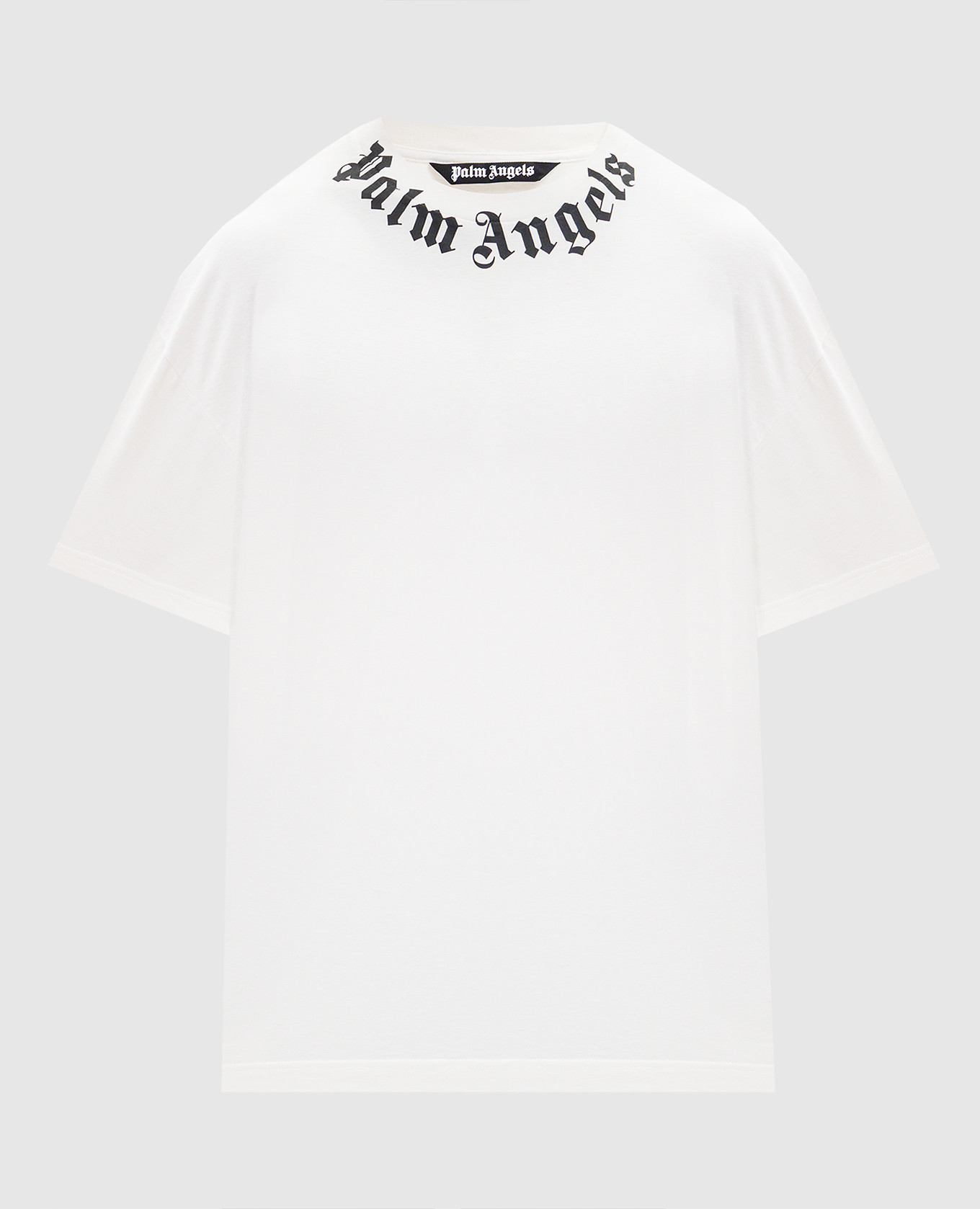 Футболка цвета айвори с контрастным логотипом