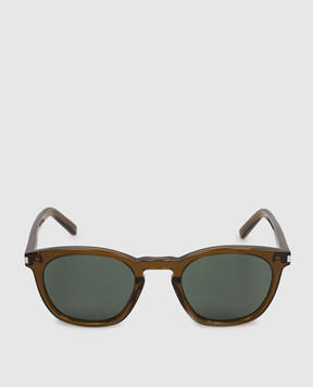 Saint Laurent Коричневі сонцезахисні окуляри 28 419691Y9956