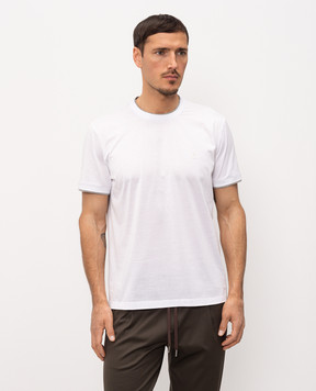 Bilancioni Белая футболка с эффектом наложения слоев BE26T1GBE2