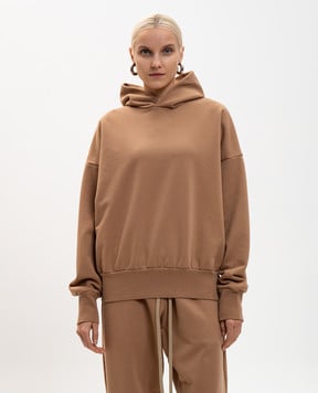 Fear of God Коричневые худи с патчем логотипа FG25FW12121TER