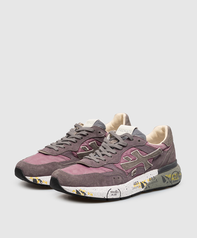 Premiata Фиолетовые комбинированные кроссовки Mick 0.1 MICK01 изображение 2
