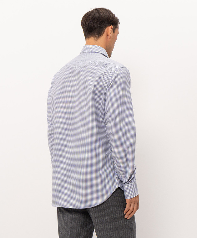 Canali Рубашка в клетку из хлопка GR03826NCL70A1 изображение 4