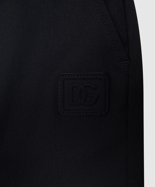 Dolce&Gabbana Детские синие брюки с шерстью L45P52FUZEM814 изображение 3
