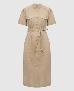 Twinset Бежева сукня-сорочка 261TT2236