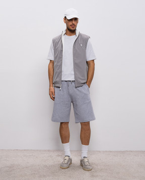 Brunello Cucinelli Двухсторонний жилет с вышивкой эмблемы MM49A7460F