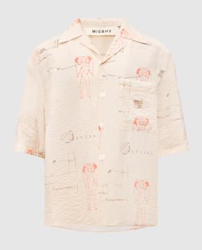 Misbhv Бежева сорочка Devil Postcard 260M104