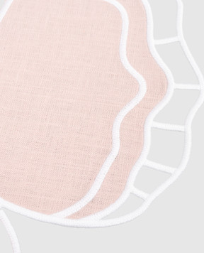 Truffle Bee Розовый столовый коврик Eclipse из льна LP07C7S7