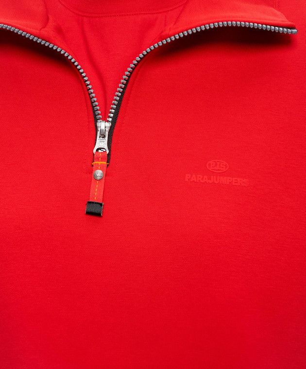 Parajumpers Красный свитшот Zendaya с молнией 26SPWFLEY32 изображение 5