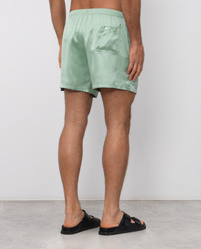 Dolce&Gabbana Зелені труси-боксери із шовку M3A12TON0EC