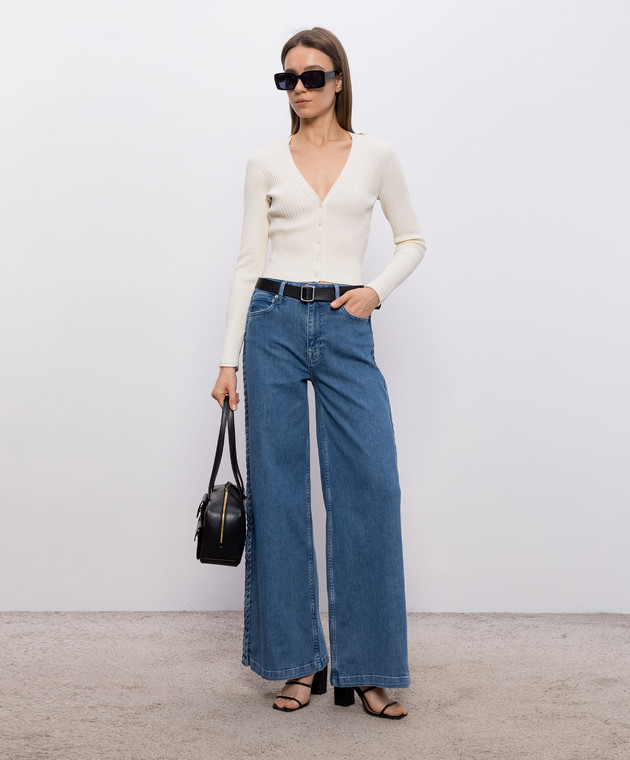 Simkhai Бежевый кардиган Ailany в рубчик 2246003K изображение 2