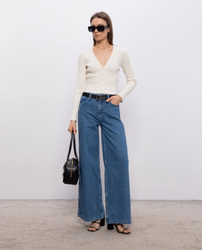 Simkhai Бежевый кардиган Ailany в рубчик 2246003K