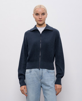 Brunello Cucinelli Синий кардиган с люрексом MAZ260246
