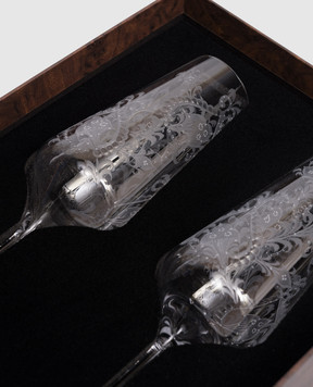 Stefano Ricci Набор хрустальных бокалов для игристого вина OCR103105PCRYLX12pz