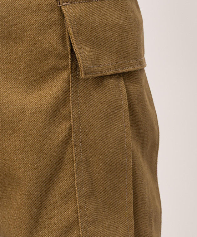 Rhude Коричневые брюки-карго AVIANO RHPF26PA02012 изображение 5