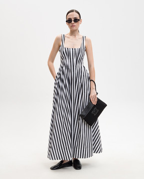 Max Mara Sportmax Белое платье FILMATO в полоску SPXFILMATO