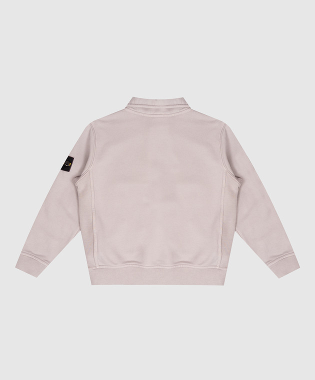 Stone Island Детский серый свитшот с воротником-поло L2S166100012S0A2014 изображение 2