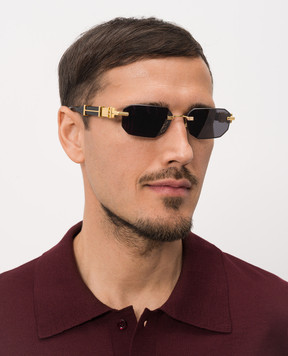 Balmain Золотисті сонцезахисні окуляри Arcade BPS194A55