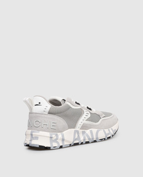 Voile Blanche Сірі комбіновані кросівки CLUB01 з фактурним логотипом 0012019021020B03