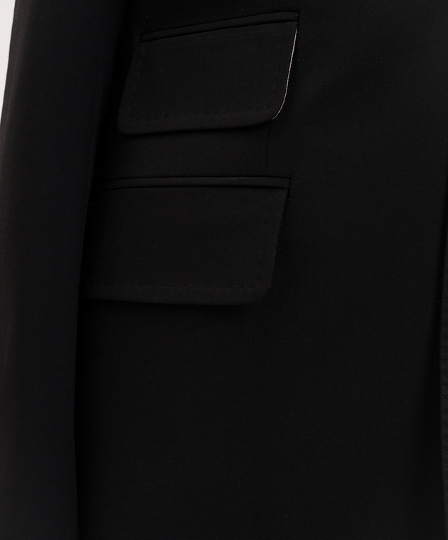 Ami Paris Черный жакет из шерсти FBV763WV0194 изображение 5