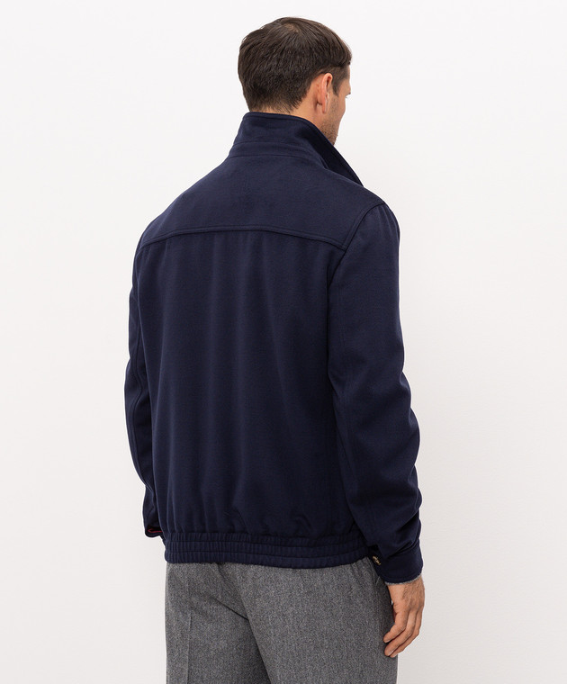 Brunello Cucinelli Синя куртка з вовни MV4676379 зображення 4