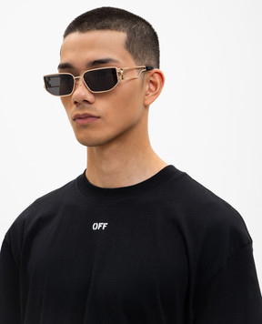 Off-White Золотые очки Allen с эмблемой OW1027760760