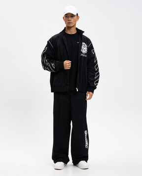 Off-White Чорна футболка Scribble 44MAA120F5J00M