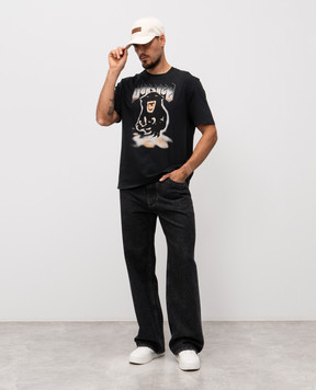 Versace Чорна футболка Panther 10215721A15420