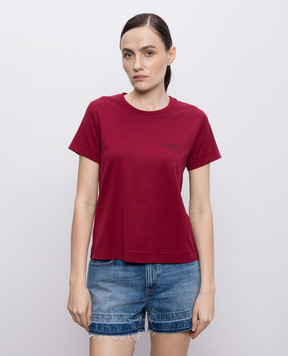 Givenchy Бордовая футболка BW70FJP7A7