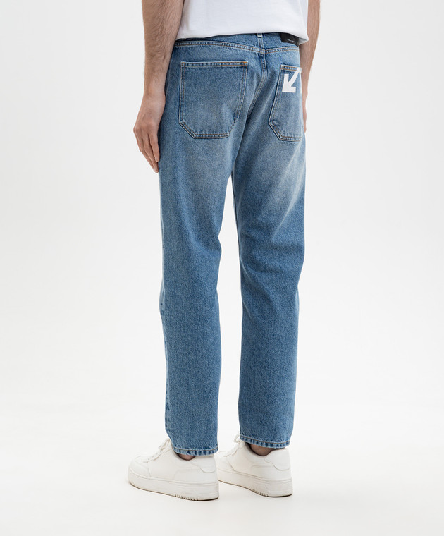 Off-White Сині джинси Half Arrow 44XYA175S26D002 зображення 4