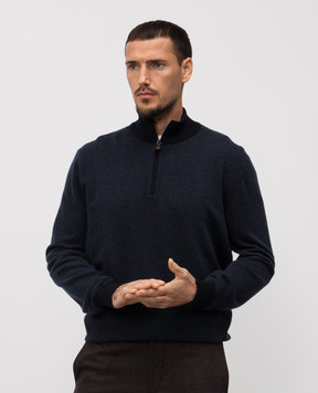 Loro Piana Синій джемпер Roadster з кашеміру FAP5949