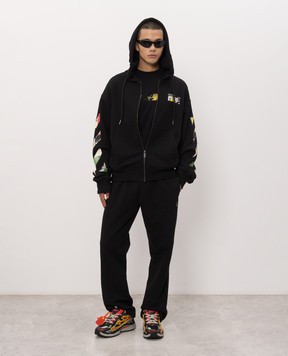 Off-White Чорна спортивна куртка Industrial Arrow 44MBE02EF26F001