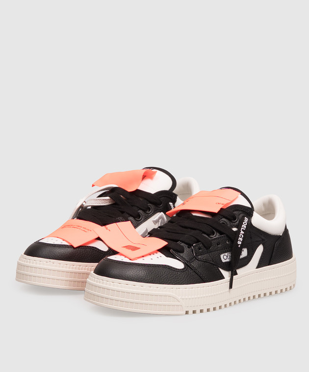 Off-White Чорні комбіновані кросівки 3.0 Court OF06206101 зображення 2