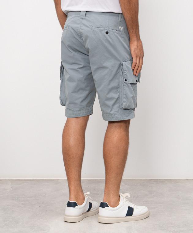C.P. Company Блакитні шорти-карго з патчем логотипа MBE245A110340O зображення 4