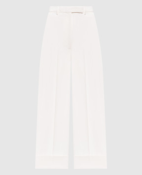 Thom Browne Штани кольору айворі з відворотами FTC444UF0345
