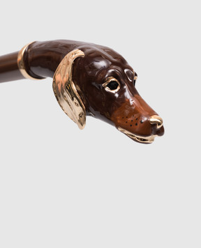Pasotti Коричневый рожок для обуви Dachshund PFPEXXK84