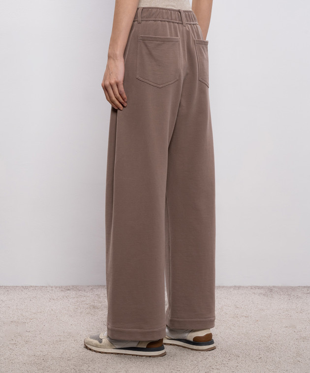 Brunello Cucinelli Коричневые спортивные штаны MN05NHF499 изображение 4