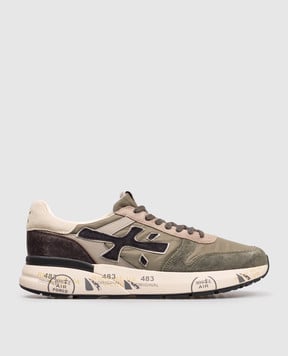 Premiata Комбинированные кроссовки MICK цвета хаки MICK