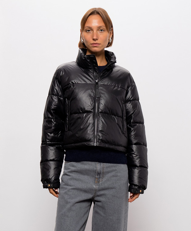Twinset Черная стеганная куртка 262TP2642 изображение 3