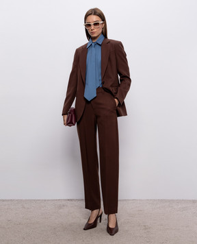 Brunello Cucinelli Коричневий жакет з вовни MG5537723P