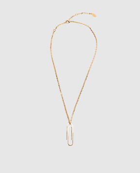 Off-White Золотистий ланцюжок Paperclip OWOB145S26MET001
