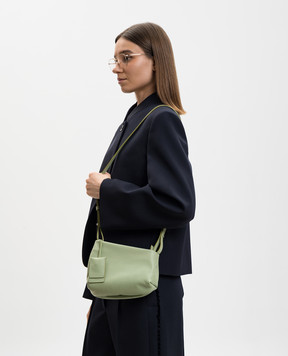 Marsell Зелена шкіряна сумка крос-боді Fantasmino MB0106P010