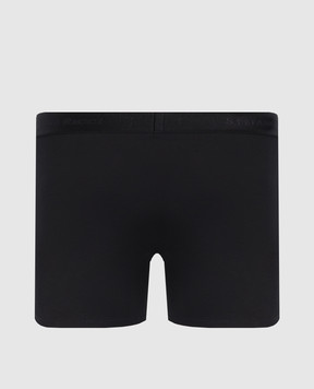 Stefano Ricci Чорні труси-боксери з візерунком логотипа BXM22SICOTT