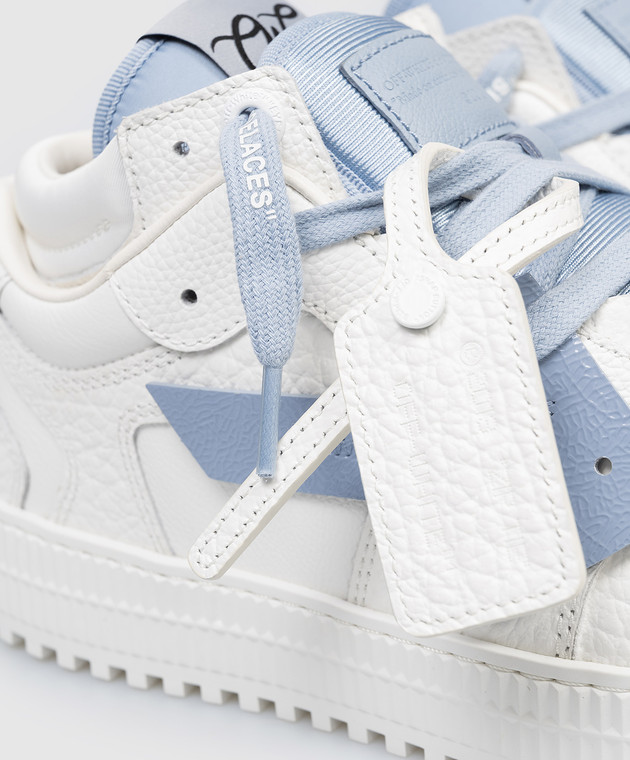 Off-White Белые кожаные кроссовки 3.0 Floating Arrow OMIA244S26LEA001 изображение 5