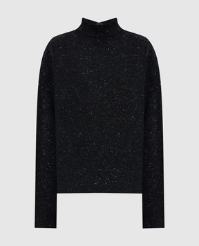 Peserico Черный гольф с шерстью с люрексом E99008F1409771